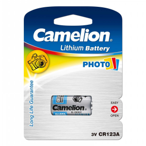 Батарейка CR123A Camelion БЛ-1 (бат-ка фото,3В)