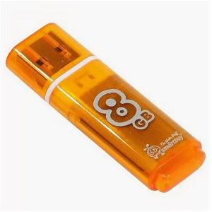 Модуль памяти Flash Disk 8GB Smart Buy Glossy series Orange