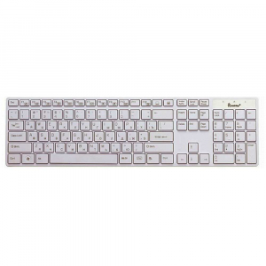 Клавиатура SmartBuy 204 Slim мембранная, 106 клавиш, кабель 1.47м, White, USB проводная