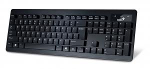 Клавиатура Genius SlimStar 130, USB, black, проводная